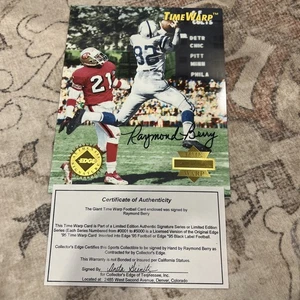Raymond Berry Time Warp Autographed 1995 With COA - Picture 1 of 6