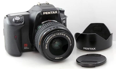 Pentax K100D - 6.1MP APS-C DSLR Camera + AF 18-55mm f/3.5-5.6 AL Zoom Lens - Image 1 of 4