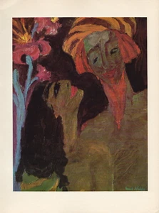 1959 Vintage EMIL NOLDE "PRINCE AND SWEATHEART" COLOR offset Lithograph Print - Picture 1 of 2