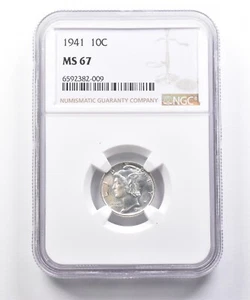 1941 Mercury Dime MS67 NGC *7374 - Picture 1 of 3