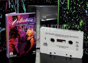 TRANSVISION VAMP VELVETEEN CASSETTE TAPE 1989 us original uni dolby hx Bush rare - Picture 1 of 7
