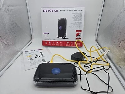 Used with BOX Netgear N600 Wireless Dual Band WiFi Router WNDR3400-100NAS - Image 1 of 4