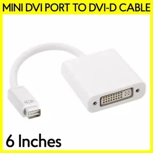 Mini DVI to DVI Adapter Monitor Cable Connector Converter for MacBook iMac - Picture 1 of 3