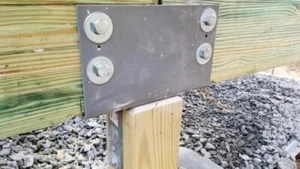 Simpson Strong-Tie Post Column Cap Wood To Wood Connector 6x Beam 6x Post Steel - Picture 1 of 11