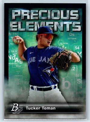 Tucker Toman 2023 Bowman Platinum Precious Elements Toronto Blue Jays #PE-29 - Image 1 of 2