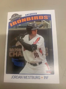 Jordan Westburg Card 2021 Aderdeen Iron Birds Team Card - Picture 1 of 1