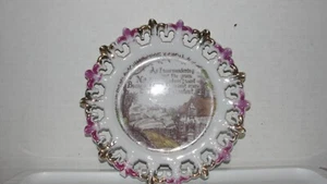 7" VINTAGE DECORATOR PLATE -"AS I WAS WANDERING" - Imagen 1 de 5