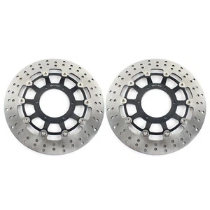 Für Honda CB 1000 R CB1000R 2008-2017 Paar runde Bremsscheiben vorne Rotoren schwarz - Bild 1 von 8