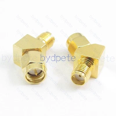 SMA male to female 45 degree 135 angle Connector Adapter for Goggle Race Antenna - Image 1 of 4