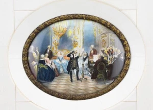 Adolf Menzel Miniatur Kunst Knochen Rahmen Deutschland 5,5x2,5" Sammlerstück Geschenk Dekor - Bild 1 von 7