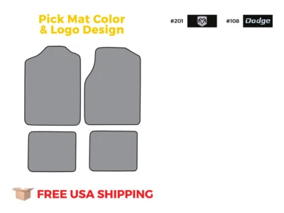 FITS 1993-1997 Dodge Intrepid Floor Mat 4pc Cutpile Foto 1 de 4