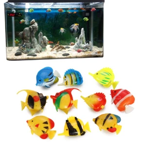 10x Artificial Plastic Small Fake fish for Aquarium Decoration Tank _θ }_ τ I8E9 - Picture 1 of 6