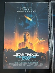 Matt Ferguson - STAR TREK III The Search for Spock Serigrafía 24x36 - Firmado AP - Imagen 1 de 3