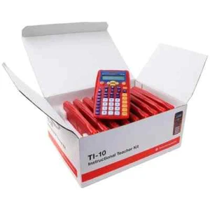 Texas Instruments TI-10 Calculator, 10 Pack Elementary Classroom Calculator Set - Picture 1 of 2