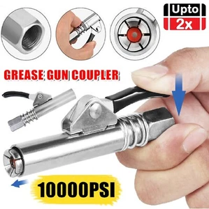 1/2x Grease Coupler Heavy-Duty Quick Release Grease Gun Coupler NPTI/8 10000PSI - Picture 1 of 12