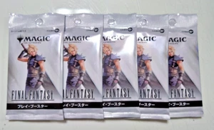 Pack de 5 potenciadores de juego Final Fantasy Magic the Gathering Magic The Gathering de colección japoneses - Imagen 1 de 5