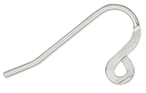 Alambre de oreja, 10 pares de acero inoxidable calibre 19 12,5 mm anzuelo plano bucle abierto - Imagen 1 de 2