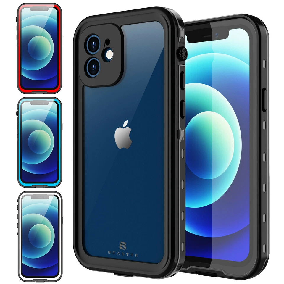 For Apple iPhone 12 / Pro Max / Mini Waterproof Shockproof Case Screen Protector - Image 1 of 4