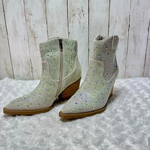 Madden Girl Women’s Jolene Rhinestone Western Boost Size 7.5 - Picture 1 of 9