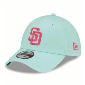 San Diego Padres Mint Green Pink City Connect New Era 39THIRTY Fitted Hat Men's - Picture 1 of 4