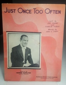 Just Once Too Often 1934 Featured by George Hamilton Vintage Sheet Music  - Picture 1 of 5