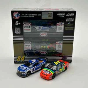 HENDRICK MOTORSPORTS 30 YR BRICKYARD BOOKEND RACE SET, 1/64 2024 LARSON & GORDON - Picture 1 of 2