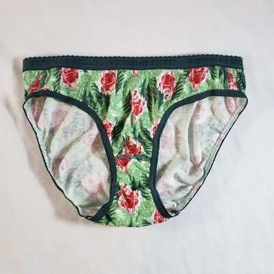 Bikini Victoria's Secret Signature de algodón tiro bajo pequeño verde esquí Santa Foto 1 de 4