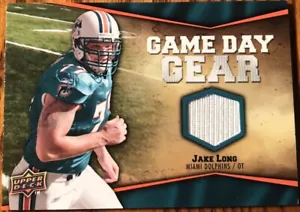 2009 Upper Deck Game Day Gear Jake Long NFL-JL Miami Dolphins - Picture 1 of 2