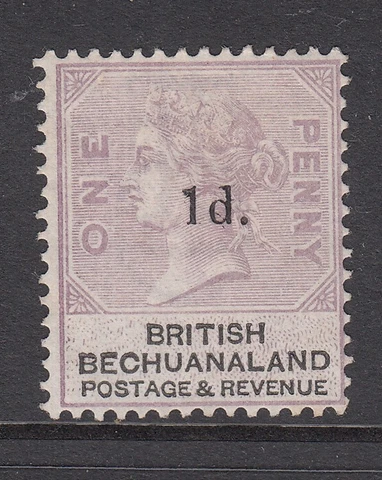 British Bechuanaland : QV 1d on 1d, unused, no gum, 1888 Cover