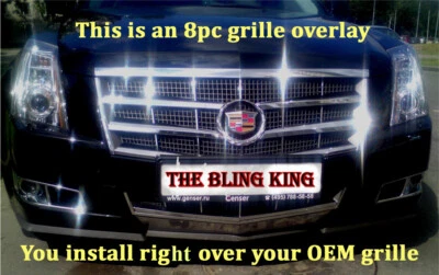 Cadillac CTS 2008-2011 parrilla cromada inserción parrilla superposición moldura Foto 1 de 4