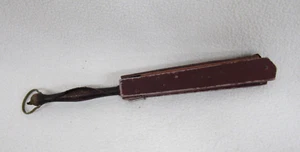 Vintage Antique Mourning Hand Held Folding Fan - Picture 1 of 12