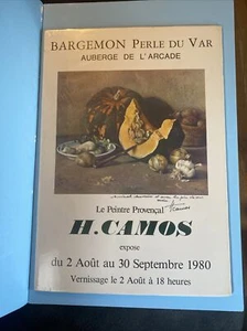 1980 Honore Theodore H Camos France Artist Signed Lithograph Print Hologram  - Picture 1 of 9