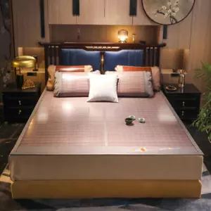 2025 Summer Sleeping Mat For Bed Rattan Silk Foldable Bamboo Bed Mat Top Quality - Picture 1 of 12