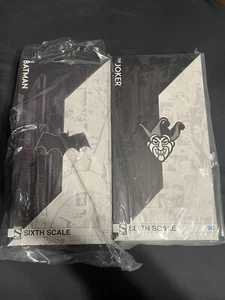 Sideshow Collectibles 1/6 Scale Batman & Joker Noir (B&W) Bundle 1/500 NEW - Picture 1 of 8