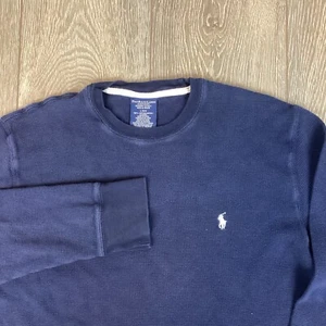 Polo Ralph Lauren Sleepwear Shirt Blue Waffle Pony Men’s thermal  L Navy - Picture 1 of 5