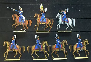 7 Zinnfiguren Preussen um 1900 Kavallerie 54mm Luxusbemalung - Bild 1 von 1