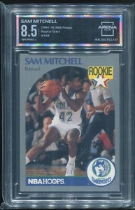 1990-91 NBA Hoops #188 - Sam Mitchell Rookie ACG 8.5 - Picture 1 of 2