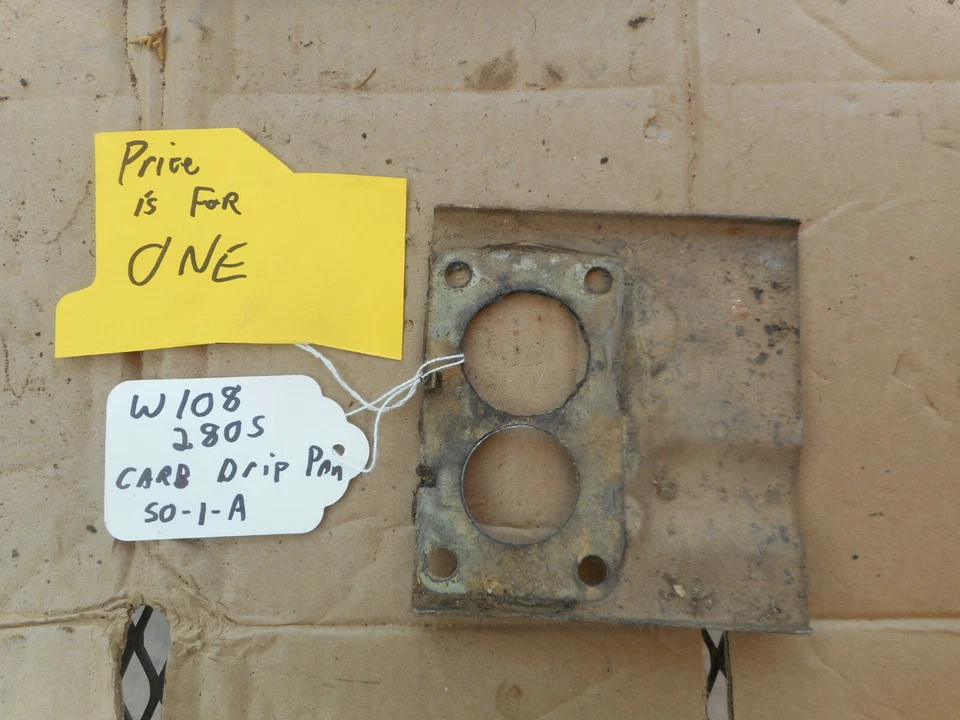 1969 Mercedes Benz W108 M130 M180 280 250 220 230 280S 220S Carburetor Drip Pan Foto 1 de 4