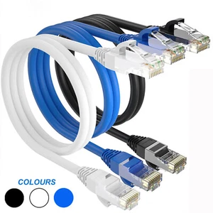 CAT 6 Ethernet Cable RJ45 Network Gigabit High Speed LAN Patch Lead 0.5m-30m lot - Picture 1 of 12