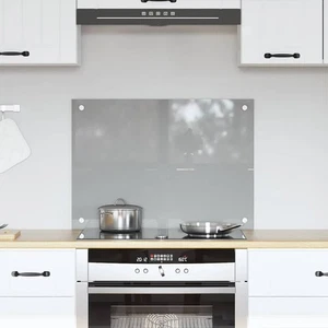 Küchenrückwand Hellgrau 70 x 50 x 0.6 cm Gehärtetes Glas - Bild 1 von 10