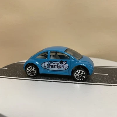 Matchbox Volkswagen VW Beetle Bug Concept 1 Blue Looney Tunes Paris 1:64 quase perfeito - Imagem 1 de 4