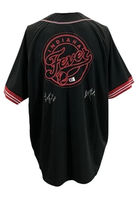 Camiseta deportiva Sophie Cunningham/Lexie Hull doble firmada autografiada fiebre Swau certificado de autenticidad Foto 1 de 4