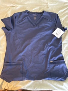 Cherokee Women’s Maternity Scrub Top Navy XL Northwestern Medicine NEW CK701A - Picture 1 of 1