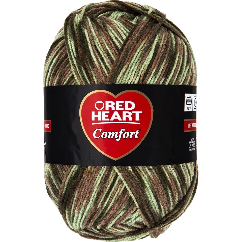 Red Heart Comfort Yarn Light Camo Print E707d 4139