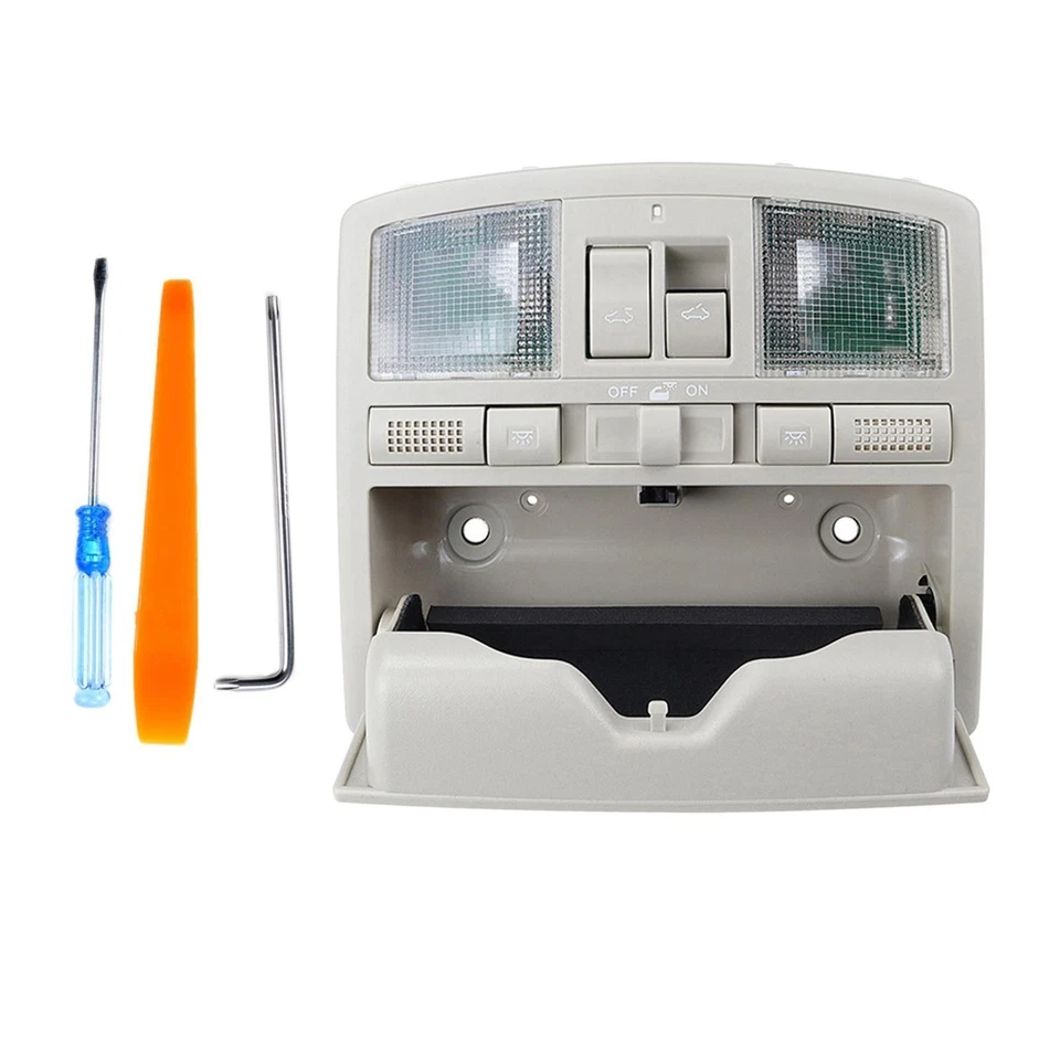 Overhead Consoles with Sunroof Gray for Mazda 6 2009-2011 Reading Light 1Set✅ - Image 1 of 4
