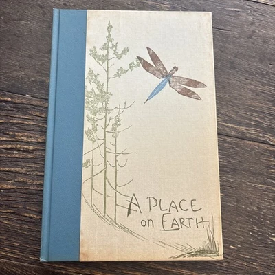 Винтажная иллюстрированная книга стихов A Place on Earth от Gwen Frostic в твердом переплете 1960-е - Изображение 1 из 4