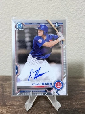 2021 Bowman Chrome Ethan Hearn Auto 1st Prospect #CPA-EH Cubs - Image 1 of 2