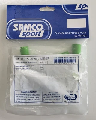 Kit de manguera de radiador verde Samco Sport KAW60-GN para 09-20 Kawasaki ZX6R Foto 1 de 3