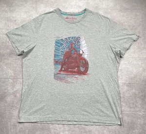 Camiseta gráfica de motocicleta Robert Graham para hombre 3XL gris algodón - Imagen 1 de 14
