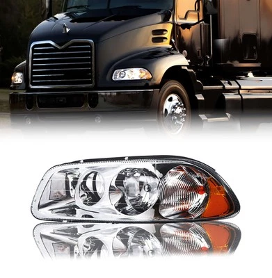 Mack Vision CX CXN 1998-2018 GU 2008-2018 Left Driver Side Clear Lens Headlight Foto 1 de 4